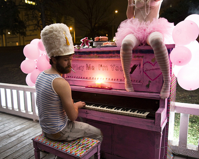 Play Me I'm Yours Austin Pink Piano