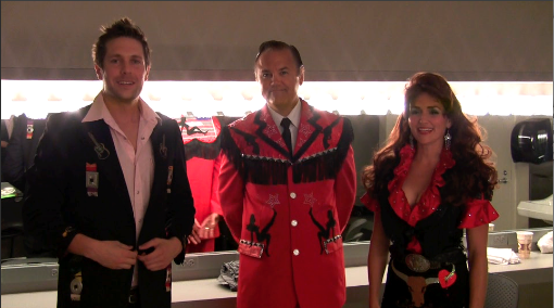 Chris backstage with Doyle and Debbie