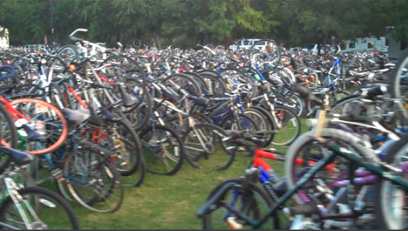Bicycle parking at ACL revivals that of many European cities.