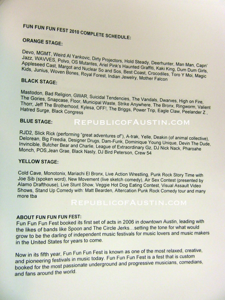 FunFunFunFestLineup2010