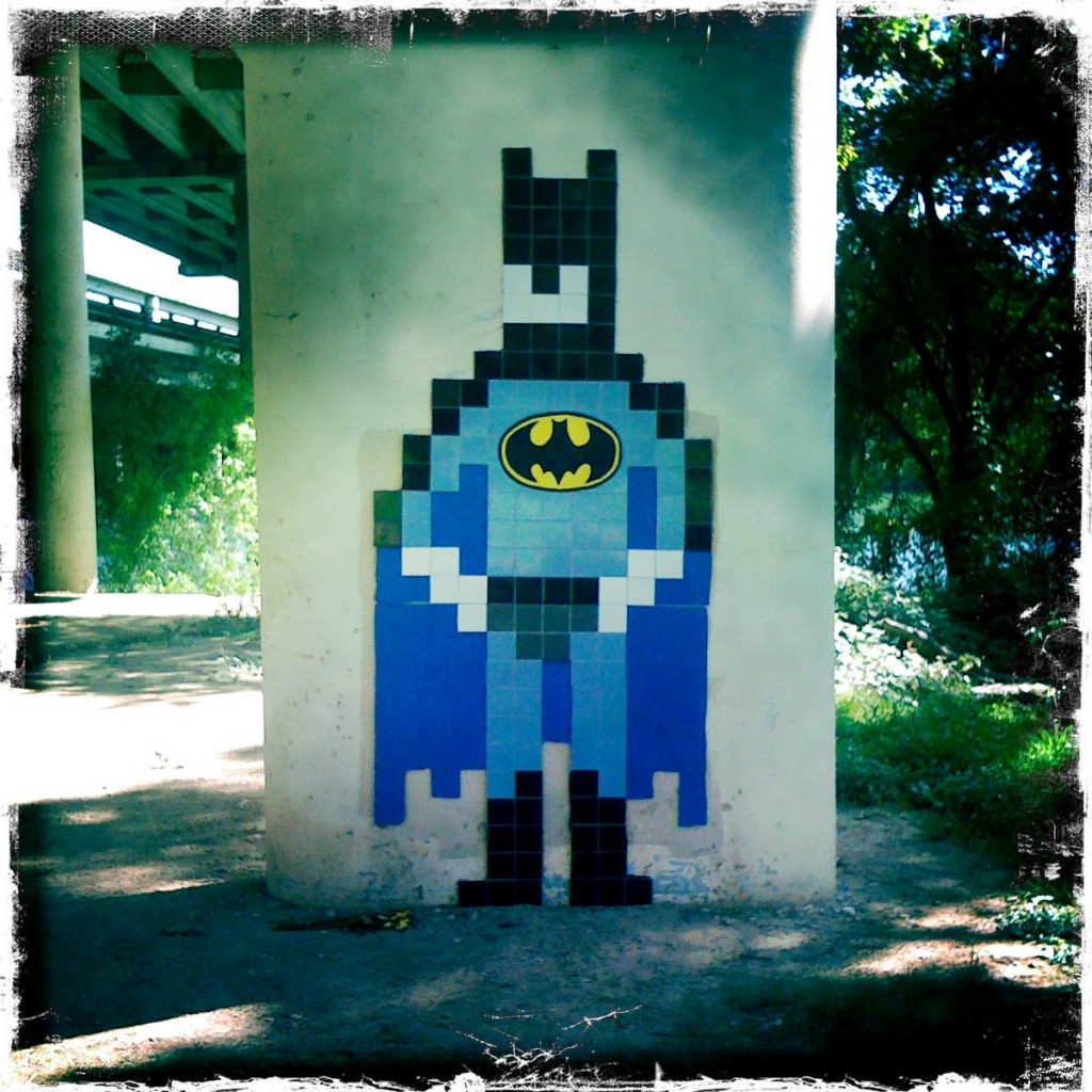 Batman Paste Up Town Lake Austin